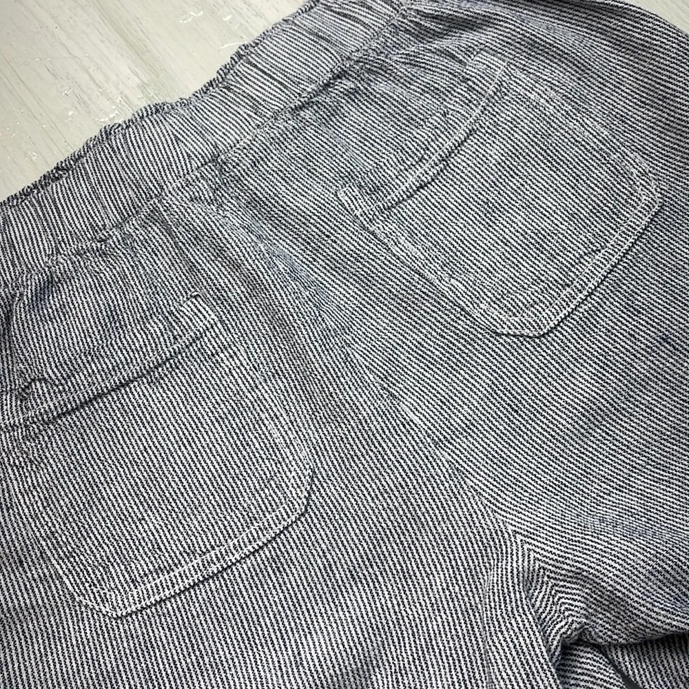 💚5/$25 SALE!💚 Briggs New York Blue Striped Linen Blend Cargo Short Sz S
